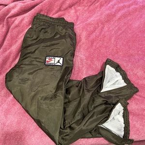 Olive Team Jordan Track Pants - Size Unknown but similar to US M/L